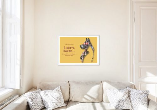 Sablon sziluett kollázs A3