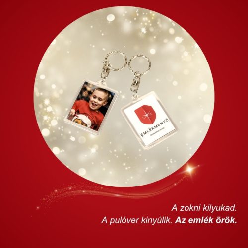 Fotós akril kulcstartó