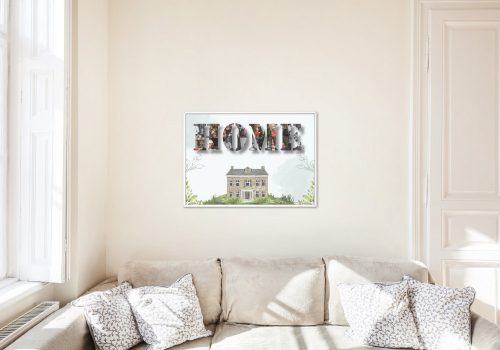 Sablon sziluett kollázs A4