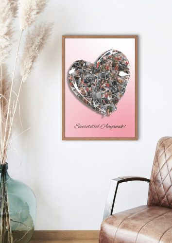 Sablon sziluett kollázs A4