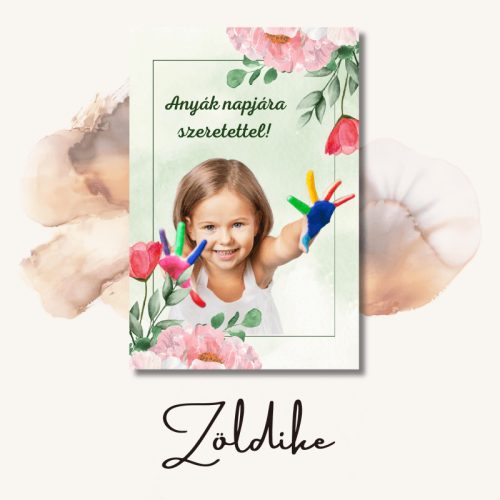 Zöldike köszöntőkártya