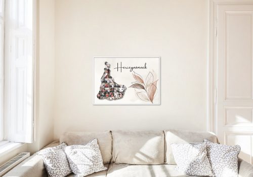 Egyedi sziluett kollázs A3